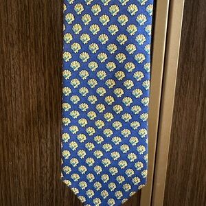 J. Crew Blue and Yellow Pattern Tie